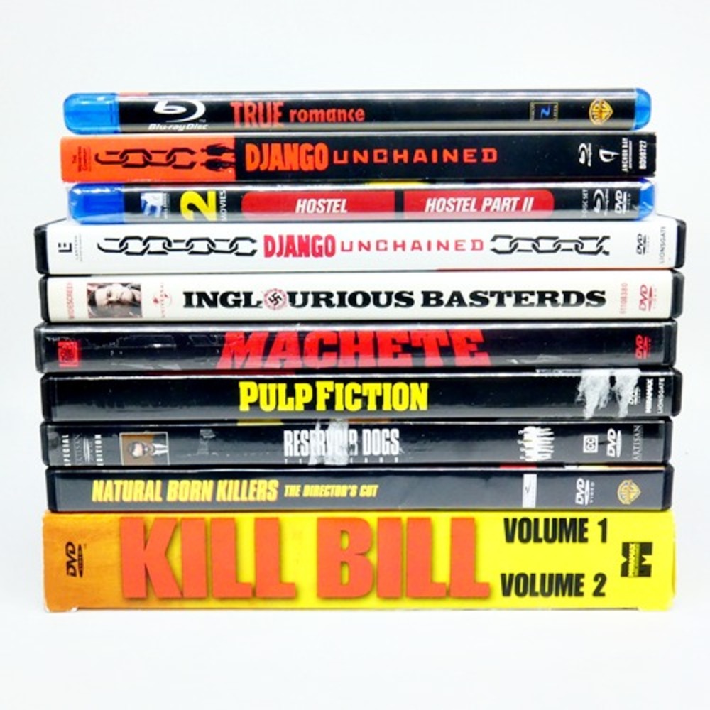 Quentin Tarantino Blu-ray DVD Lot True Romance Django Kill Bill Pulp Fiction